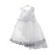 FANCY FROCK GREY FLORAL LACE TULLE