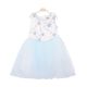 FANCY FROCK BLUE FLORAL EMBROIDERY TULLE