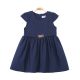 GIRL FROCK NAVY TEXTURED