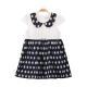 GIRL FROCK NAVY SHIMMERY FLORAL