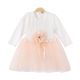 FANCY FROCK PEACH LILY TULLE