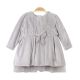 GIRL FROCK GREY VELVET BOW TULLE