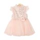 FANCY FROCK PEACH SEQUINS TULLE