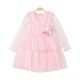 FANCY FROCK PINK FLORAL TULLE