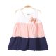 GIRL FROCK PEACH FLORAL