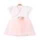 FANCY FROCK PEACH LACED TULLE