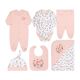 BABY GIRL GIFT SET PEACH FLORAL