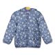 GIRL JACKET BLUE FLORAL PUFFER