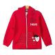 GIRL JACKET SCARLET RED FURRY FOREVER LOVE HOODED