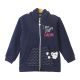 GIRL JACKET NAVY FURRY FOREVER LOVE HOODED