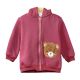 GIRL JACKET ROSEWOOD FLEECE BEAR HOODED