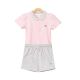 GIRL SUIT PINK LACOSTE