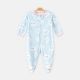 GIRL ROMPER SKY BLUE FLEECE CLOUDY