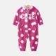 GIRL ROMPER FUCHSIA PINK BEAR HOODIE