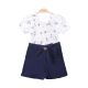 GIRL ROMPER NAVY STIRRED