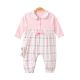 GIRL ROMPER PINK CHECKERED BOW