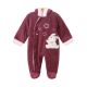 GIRL ROMPER ROSEWOOD SHERPA FUR BEAR & STARS HOODED