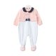 GIRL ROMPER WHITE VELVET CUTE KITTY