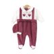 GIRL ROMPER ROSEWOOD RIBBON HEARTS