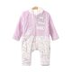 GIRL ROMPER LAVENDER SHERPA FUR FISHES HOODED