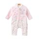 GIRL ROMPER BABY PINK SHERPA FUR FISHES HOODED