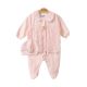 GIRL ROMPER PEACH VELVET FLORAL LACED