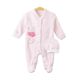 GIRL ROMPER BABY PINK FLEECE HEARTS