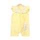GIRL ROMPER YELLOW FLORAL BUNNY