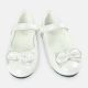 GIRL SHOES WHITE BOW
