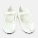 GIRL SHOES WHITE FLUORESCENT WITH PEARLS
