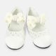 GIRL SHOES OFF WHITE SEQUIN WITH BOW