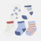 BOYS SOCKS PK-5 BLUE ROAR