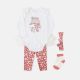 GIRL SUIT WHITE RAINBOW SET