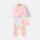 GIRL SUIT PEACHY FOX BOW SET