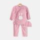 GIRL SUIT ROSE PINK BUNNY SET