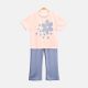 GIRL SUIT SPARKLE FLOWER - PINK & BLUE