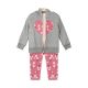 GIRL SUIT GREY FLORAL HEART