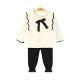 GIRL SUIT CREAM KNITTED