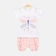 GIRL SUIT PEACH DRAGONFLY SET