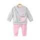 GIRL SUIT GREY MELANGE SWEET AS CANDY