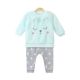 GIRL SUIT SEAFOAM FLEECE SHIMMERY KITTY