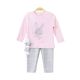 GIRL SUIT BABY PINK GLITTERY BALLERINA BUNNY