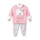 GIRL SUIT SALMON PINK FLUFFY SWEET PUPPY HOODED