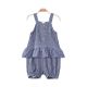 GIRL SUIT NAVY CHECKERED