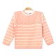 GIRL SWEATER / SWEAT T-SHIRT PEACH CROCHET KNIT