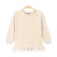 GIRL SWEATER / SWEAT T-SHIRT BEIGE POLO KNITTED