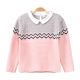 GIRL SWEATER BUBBLEGUM PINK KNITTED