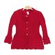 GIRL SWEATER CRIMSON RED KNITTED