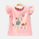 GIRL T-SHIRT LIGHT PINK PRINTED