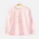 GIRL T-SHIRT BALLET RABBIT PINK